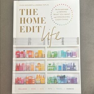 The Home Edit Life Hardcover Book - White Cover with Colorful Organized Shelves